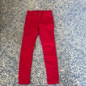 J Brand Women's Bold Red Skinny Jeans
